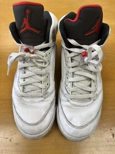 Nike Air Jordan 2017 V 5 Retro White Cement 136027-104 Men's Size 12 - Picture 1 of 16