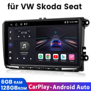 6+128G 8kern Für VW GOLF 5 6 Touran Tiguan Autoradio DAB+ Android13 Carplay GPS - Bild 1 von 13