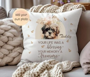 Cojín conmemorativo personalizado para perro cachorro pérdida de mascotas almohada de memoria cachorro regalo de recuerdo - Imagen 1 de 2