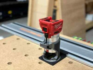 Milwaukee Router Adapter to Powertec Track Saw Guide Rail - M18 2723-20 - Picture 1 of 2