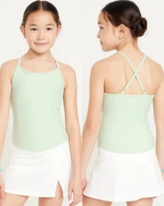 Old Navy Kinder Mädchen PowerSoft tailliert Cross-Back Tank Top Sport BH Größe Medium - Bild 1 von 6