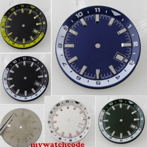 36,6 m azul negro esfera reloj anillo capítulo para movimiento NH35 NH36 pieza MOD - Imagen 1 de 10
