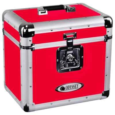 Odyssey KLP1 Record/Utility Case for 70 12-Inch Vinyl Records and LPs, Hot Rod