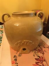 Rare Vintage Antique Stoneware Giants USA Iced Tea Dispenser Ceramic Crock