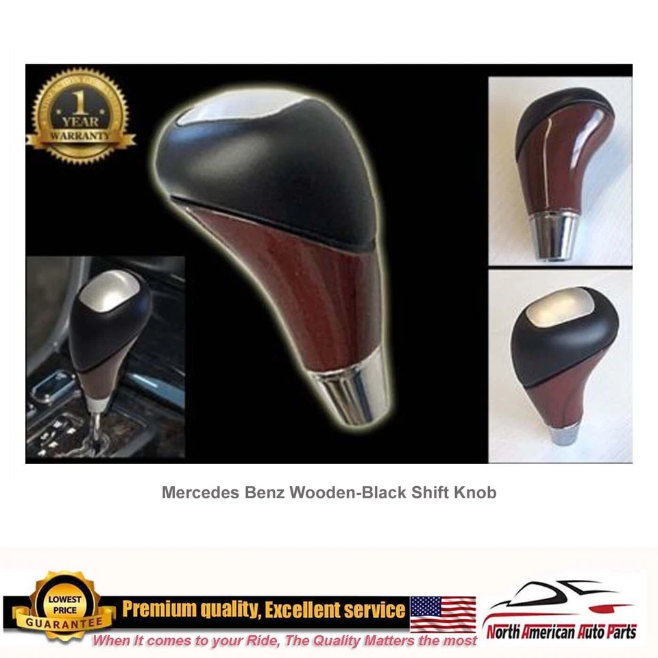 G500 G55 G550 G63 Perilla de cambio Manija Cuero Burlwood Automático 1990-2011 Engranaje Foto 1 de 4