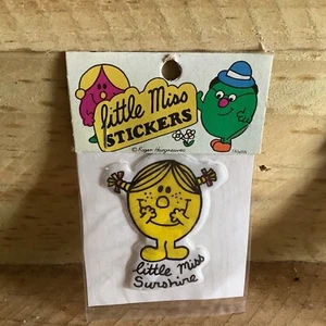 SEALED 1980s ORIGINAL LITTLE MISS PUFFY STICKER - LITTLE MISS SUNSHINE - SINGLE - Picture 1 of 4
