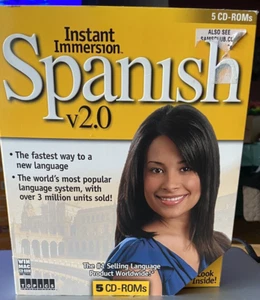Instant Immersion Spanish Version 2.0 CD-ROM set of 5 Plus a bonus CD - Picture 1 of 4