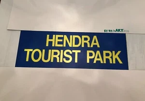 Cornwall / Cornish Bus Blind 73 Blue 31" - VERY RARE - Hendra Tourist Park - Picture 1 of 6