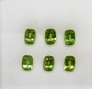 5.64ct Exclusive Good Color 7x5 Cushion Cut 100% Natural Peridot Earth Mined - Picture 1 of 2