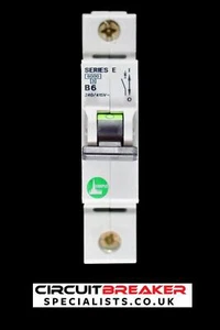 STEEPLE 6 AMP CURVE B 6kA MCB CIRCUIT BREAKER SERIES E 14106 - Picture 1 of 6