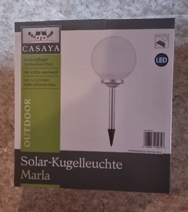 CASAYA LED Solar-Kugelleuchte MARLA 25 cm OVP - Bild 1 von 1