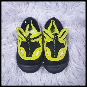 Kid's Cat & Jack Bright Yellow and Black Water Shoes Size M(7/8) - Picture 1 of 10
