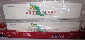 COCHE DTTX DOBLE HUSKY STACK BURLINGTON NORTH FUNDIDO A PRESIÓN K-LINE CON CONTENEDORES - Imagen 1 de 1