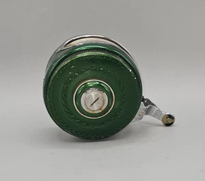 Vintage Shakespeare Silent Tru-Art Automatic Fly Reel #1837 Model GB Green USA - Picture 1 of 8