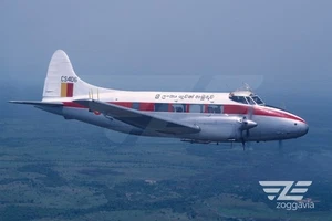Aircraft Photo 4 x 6 CS406 de Havilland DH.104 Dove Sri Lanka Air Force, 1980s - Picture 1 of 1