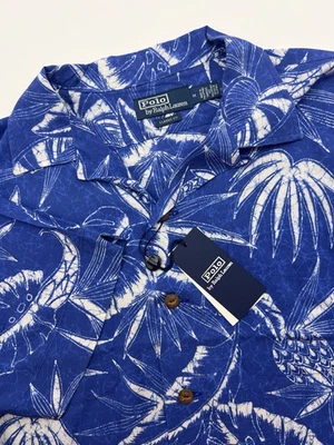 Polo Ralph Lauren Classic Fit Men's Medium Hoffman Print Hawaiian Camp Shirt NWT - Image 1 of 4