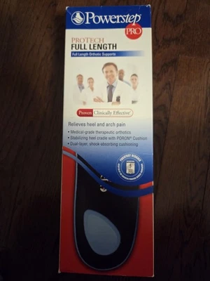 Soportes ortopédicos de longitud completa PowerStep ProTech para hombre (10-10 1/2) para mujer (12) Foto 1 de 4