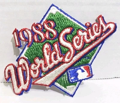 Los Angeles Dodgers vs Oakland Athletics 1988 MLB World Series Logo Jersey Patch - Image 1 of 4