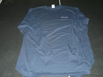 Rivian Long Sleeve Graphic T-Shirt - Adventurous - Blue - Sz 2XLT - NWOT - Image 1 of 4