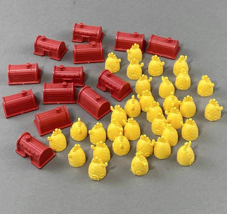 De colección 2005 Bob Esponja Pantalones Cuadrados Monopoly Piña Casas Y Krusty Krab Hoteles Foto 1 de 1