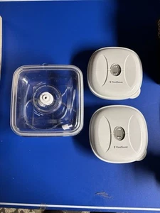 FoodSaver Sellado al vacío Cuadrado 2,25 Qt Bote de Marinado Rápido + 2 Contenedores - Imagen 1 de 5