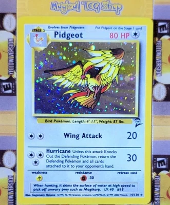 Pokemon Pidgeot Base Set 2 Holo Rare 14/130 - Image 1 of 4