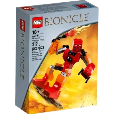 LEGO 40581 BIONICLE Tahu y Takua Nuevo Retirado Exclusivo CAJA DAÑADA Foto 1 de 4