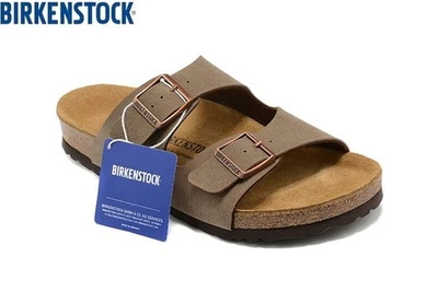 Birkenstock Arizona Birko-Flor Casual Beach Sandals Regular EU Size 35-45 Mocha - image 1 of 4