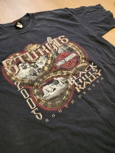 VTG 2005 Harley Davidson Sturgis T-Shirt Black Hills Rally Rushmore Badlands XL - Picture 1 of 7