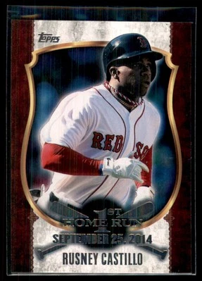 2015 Topps First Home Run Series 2 Rusney Castillo Boston Red Sox #FHR-22 - Image 1 of 2