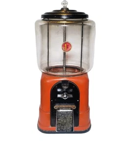 Máquina Gumball Victor Topper 1 centavo vintage años 50 estado de funcionamiento con llave - Imagen 1 de 10