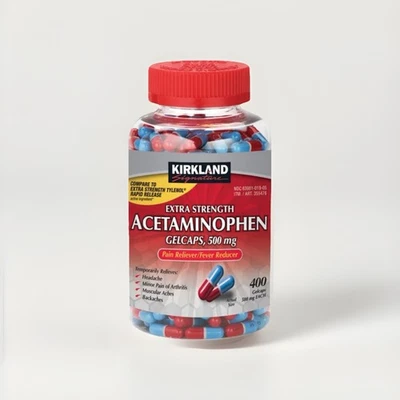 Kirkland Signature Acetaminophen Rapid Release Extra Strength 500mg 400 Gelcaps - Image 1 of 2