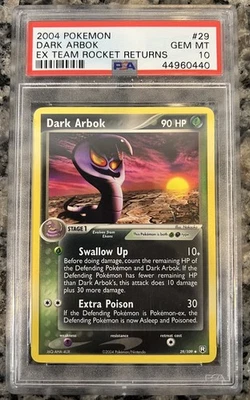 Pokemon Dark Arbok EX Team Rocket Returns #29 PSA 10 - Image 1 of 2