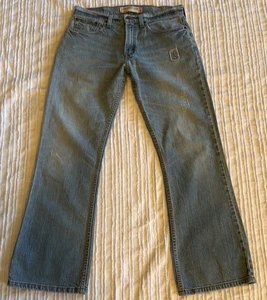 Mens Levi's Y2K  527 Boot Cut Patchwork Jeans Columbia sz 31 x 30 - Picture 1 of 9