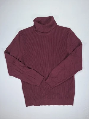Club Room Hombre Rojo Ciruela Vino Texturizado Algodón Cuello Alto Talla XL NUEVO CON ETIQUETAS Foto 1 de 4