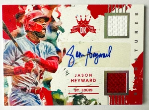 2016 Panini Diamond Kings Jason Heyward AUTO Jersey Card SP #/49 Cardinals! - Picture 1 of 3
