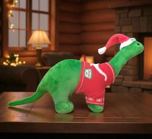 Publicidad Navidad Sinclair Gas y Petróleo Peluche Dinosaurio Suéter Sombrero 2021 15"  - Imagen 1 de 11