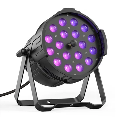 18*18W 18 LED Par Light DMX512 RGBWA + UV 6 in 1 dj Lights Disco Concert BAR - Image 1 of 4