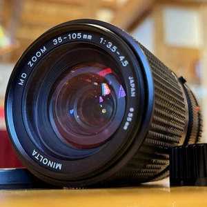 [N MINT] Minolta New MD NMD 35-105mm f/3.5-4.5 Macro Zoom MF Lens From JAPAN - Picture 1 of 17
