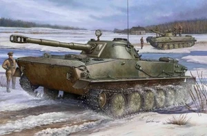 Trumpeter 00380 1:35 RUSSIAN PT-76 LIGHT AMPHIBIOUS TANK Kit di modellismo - Picture 1 of 6