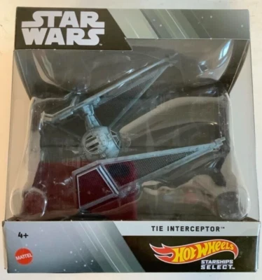 NEW Mattel HMH95 Hot Wheels Star Wars Starship Select TIE INTERCEPTOR 1:50 Scale - Image 1 of 2