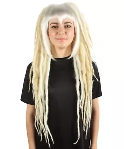 Adult Women’s White Blonde Vampire Wig with Dreadlocks HW-7044 - Picture 1 of 8