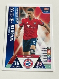 Topps Match Attax CL Road to Madrid 18/19 FC Bayern 24 Sandro Wagner