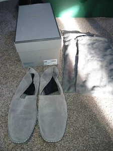 Tom Ford Grey Espadrilles , Collapsible Heel, UK 8,  Suede Leather - Picture 1 of 6