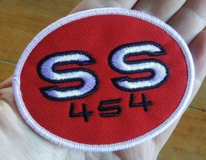 CHEVY SS 454 ~ RACING Hot Rod MUSCLE CAR Embroidered SEW ON PATCH - Picture 1 of 6