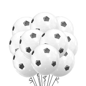 PAQUETE DE 12 Balones de Fútbol Fiesta Globos Deportes Equipo de Fútbol Decoraciones Temáticas - Imagen 1 de 1