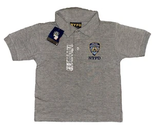 NYPD Police Polo Shirt Officially Licensed Boys Size Small Embroidered Patch 7/8 - Picture 1 of 14