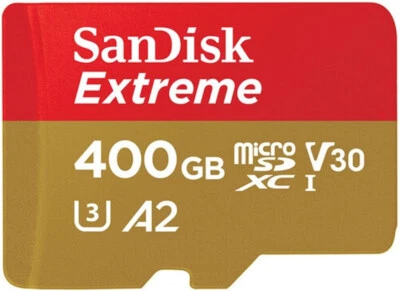 SanDisk Extreme 400GB UHS-I U3 microSDXC Memory Card - Image 1 of 2