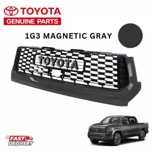 18 - 21 TOYOTA TUNDRA TRD PRO FRONT RADIATOR GRILLE OEM NEW MAGNETIC GRAY 1G3 - Picture 1 of 2
