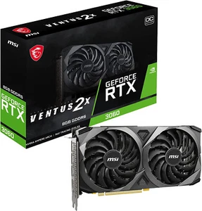 Grafikkarte MSI NVIDIA GeForce RTX 3060 Ventus 2X 8G OC 8GB GDDR6 HDMI Gaming - Bild 1 von 7